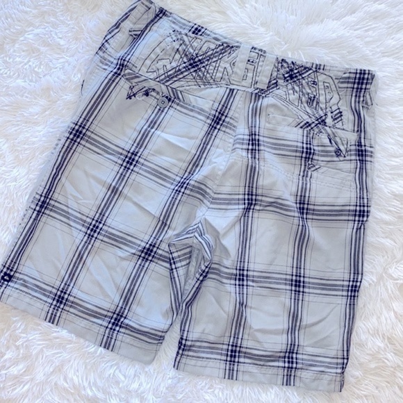 Y2K vintage Quicksilver gray plaid shorts - Picture 2 of 8